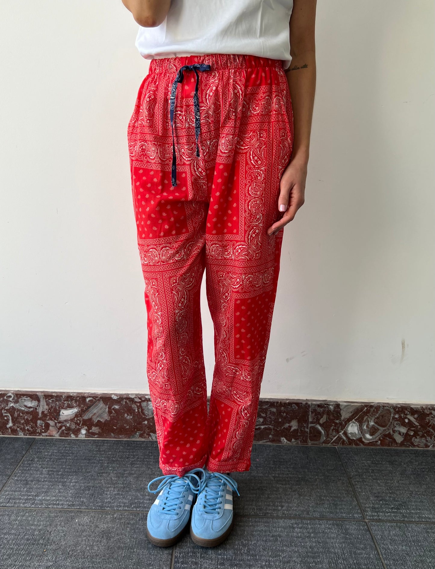 RED BANDANA PANTS