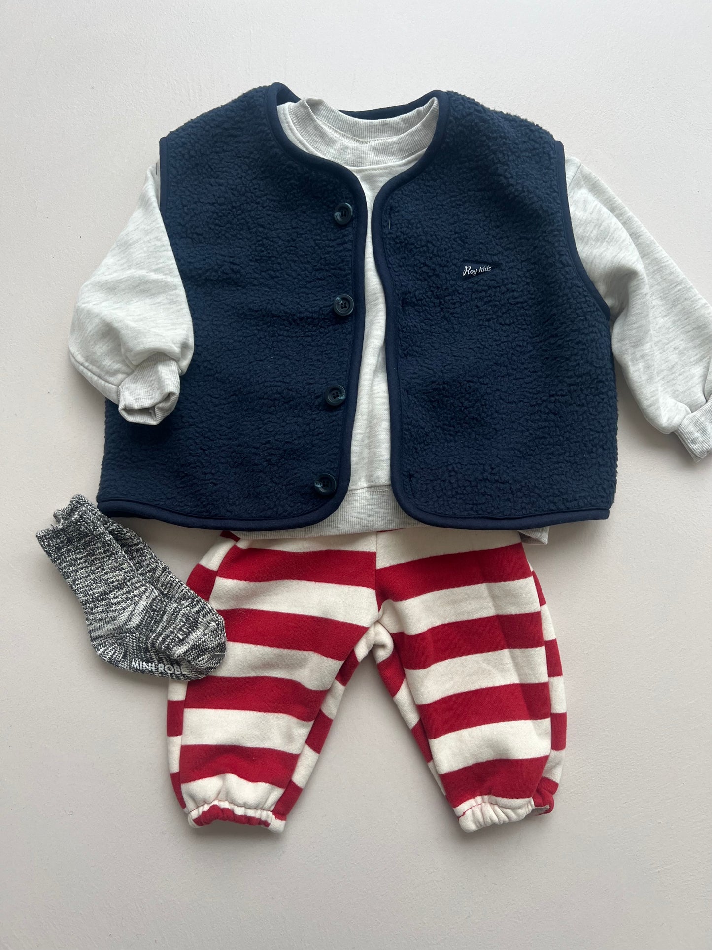 Red stripped jogger
