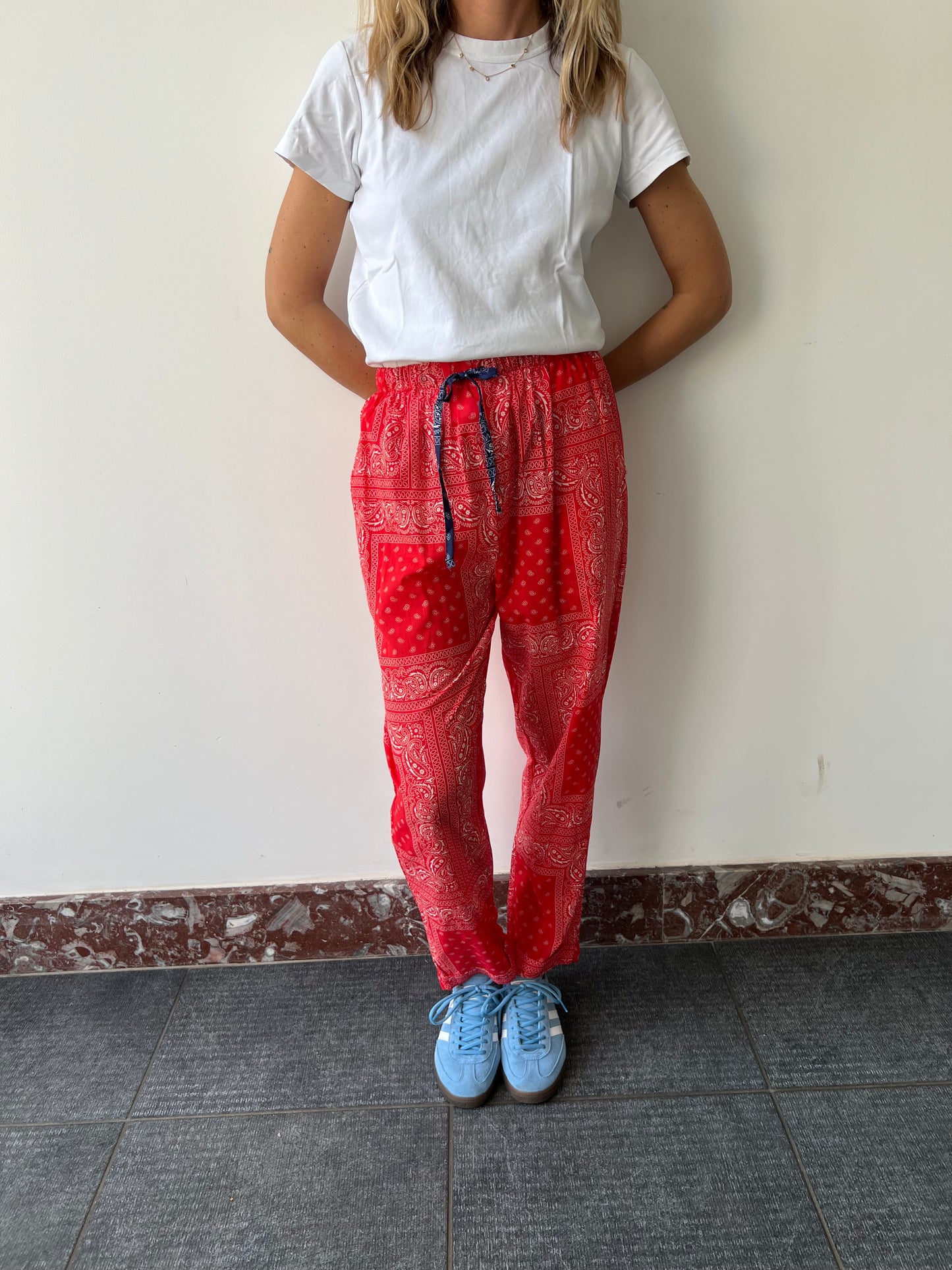 RED BANDANA PANTS