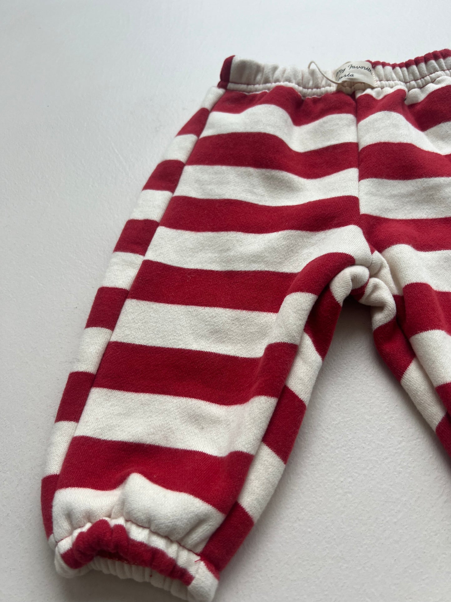 Red stripped jogger