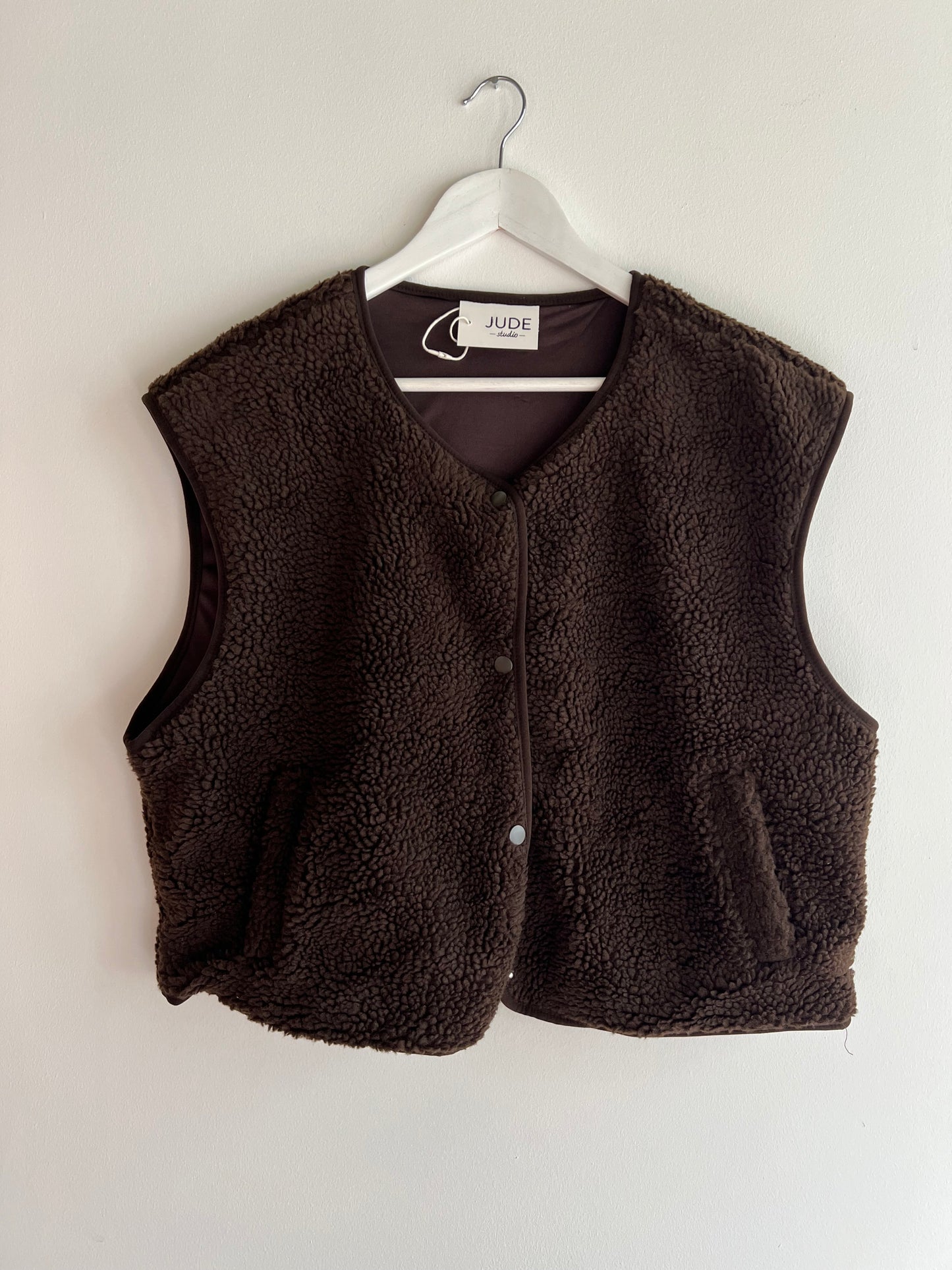 GILET TEDDY CHOCOLAT
