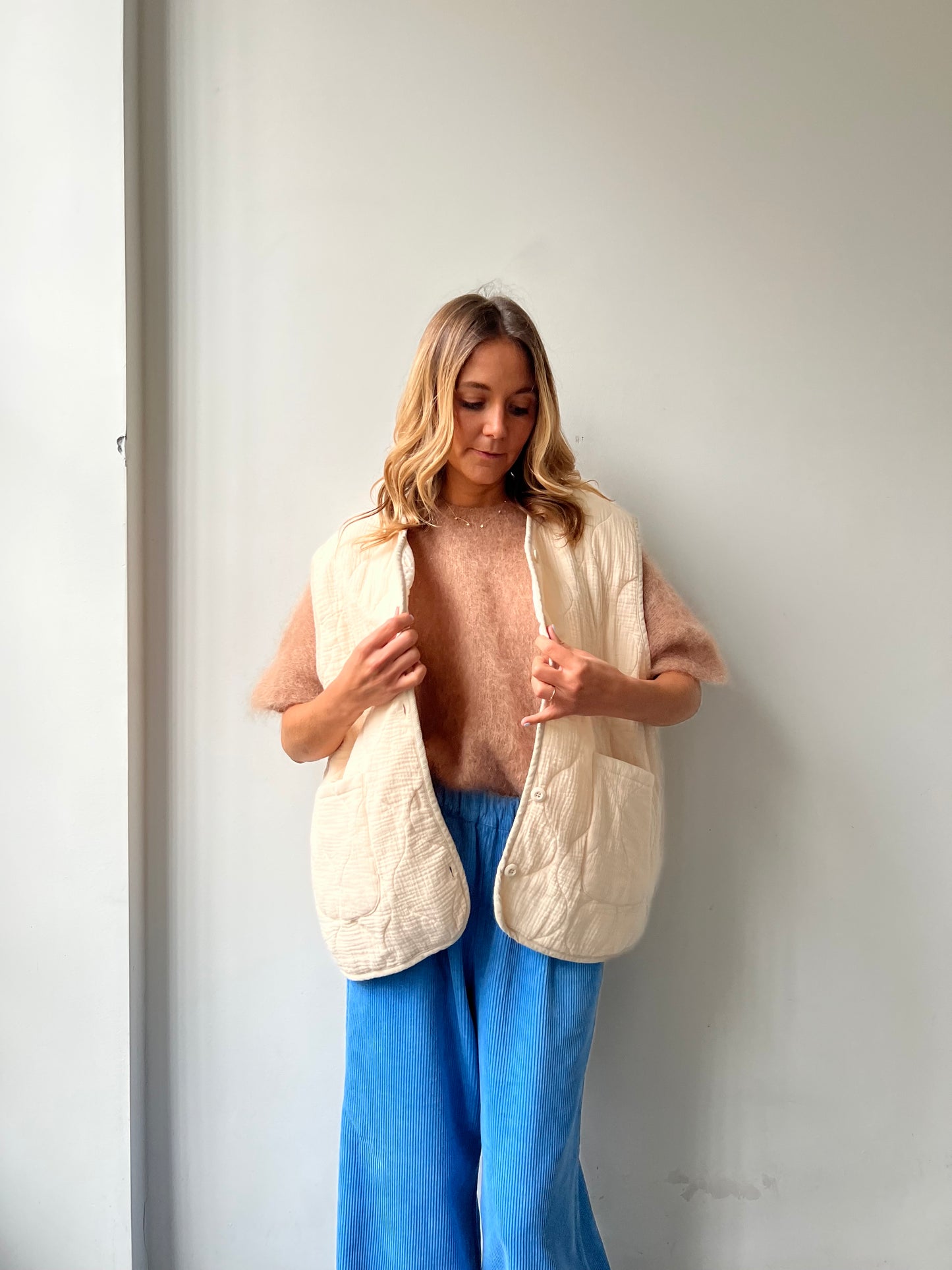 Quilted Oversized Vest