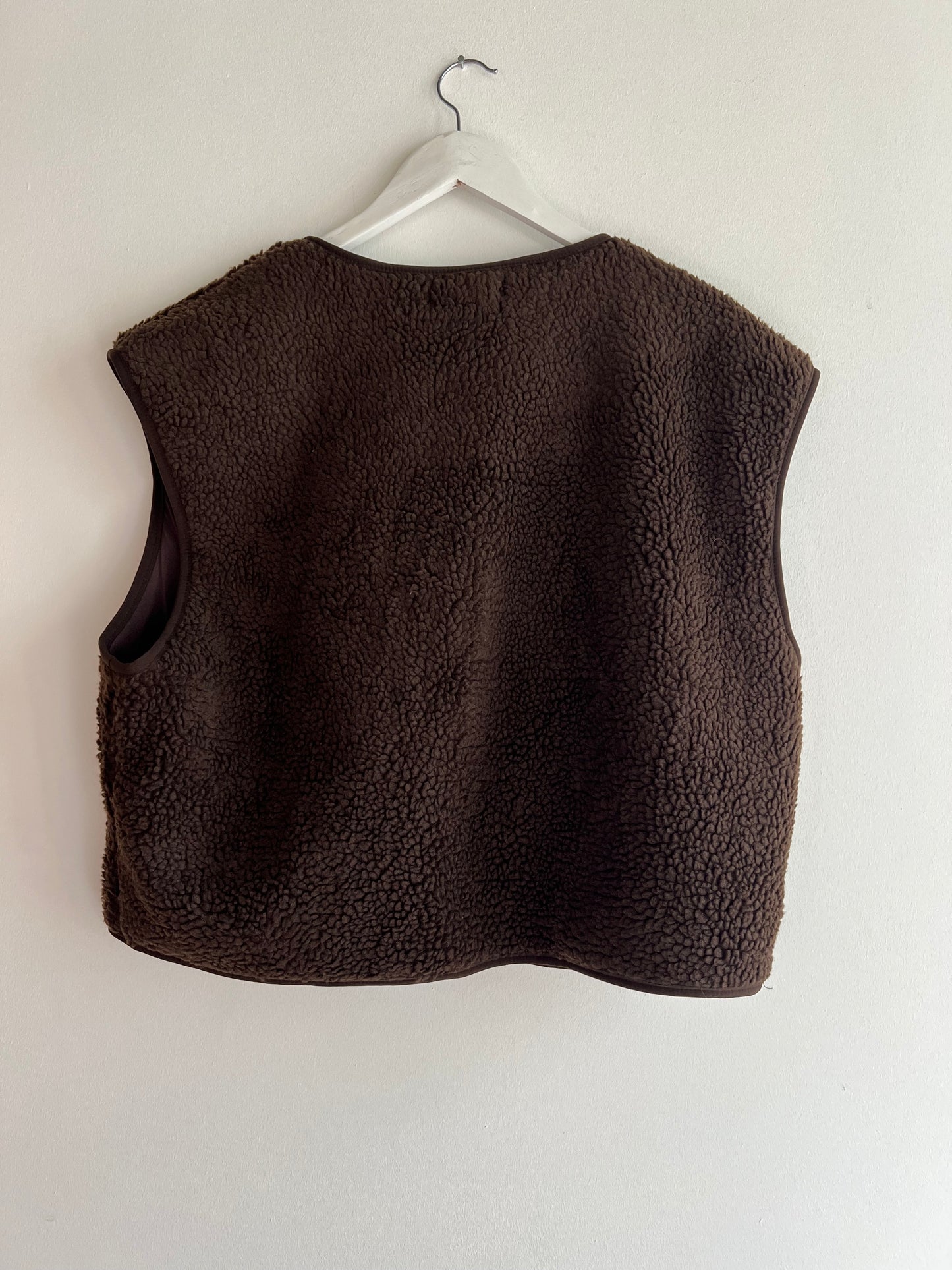 GILET TEDDY CHOCOLAT