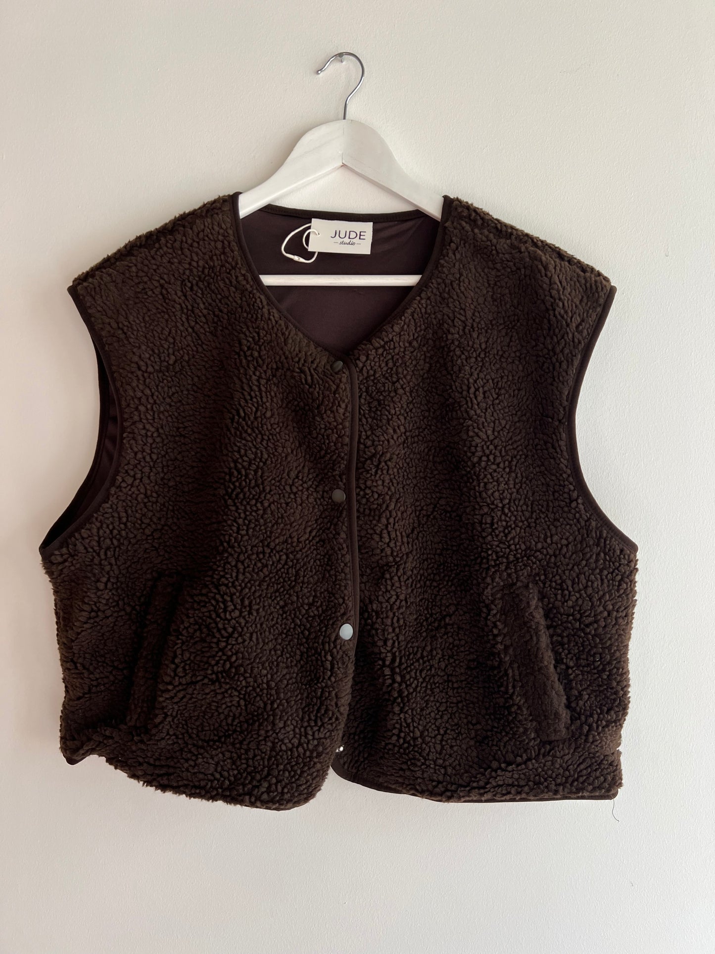 GILET TEDDY CHOCOLAT