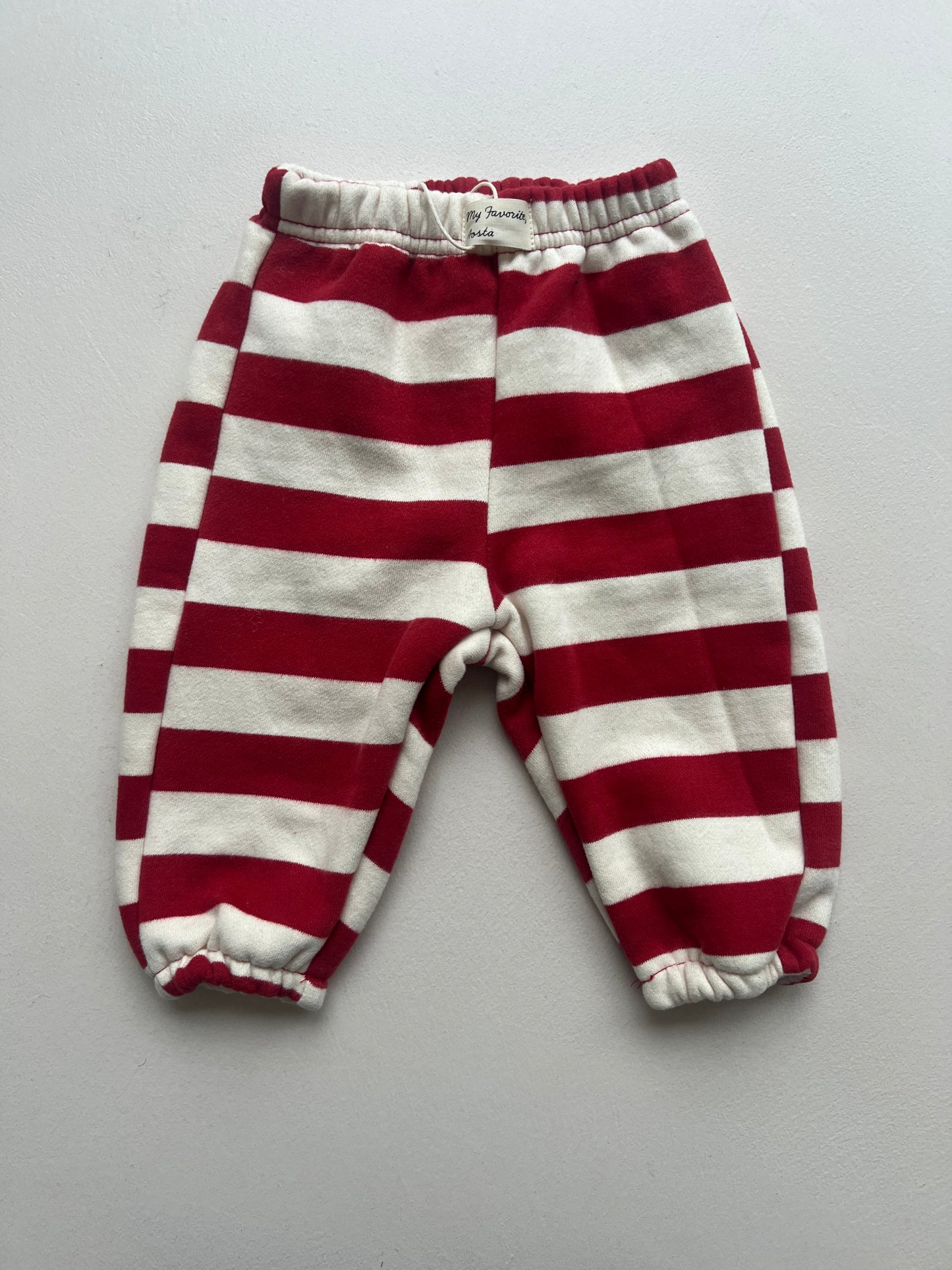 Red stripped jogger