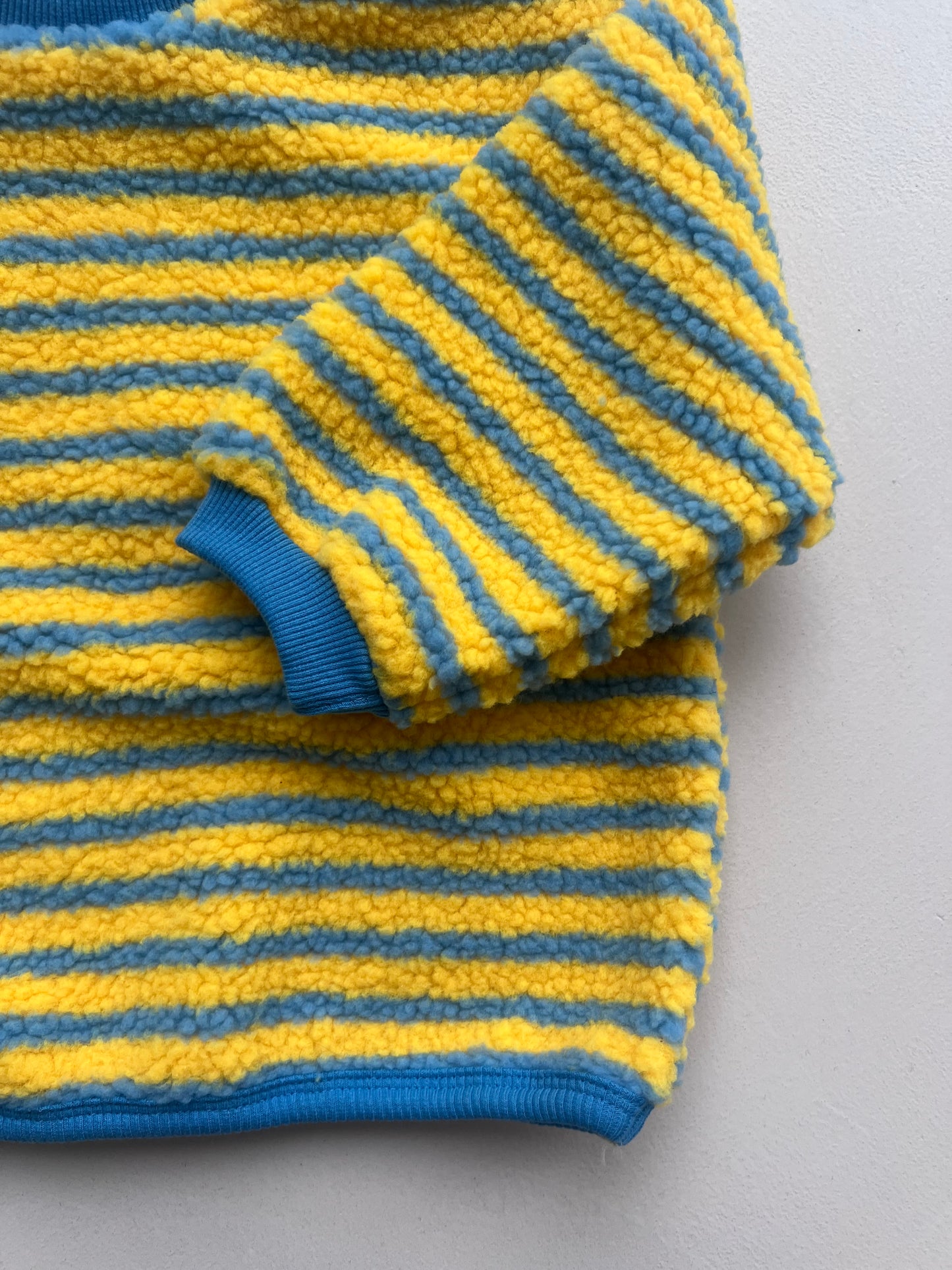Yellow striped sweatshirt