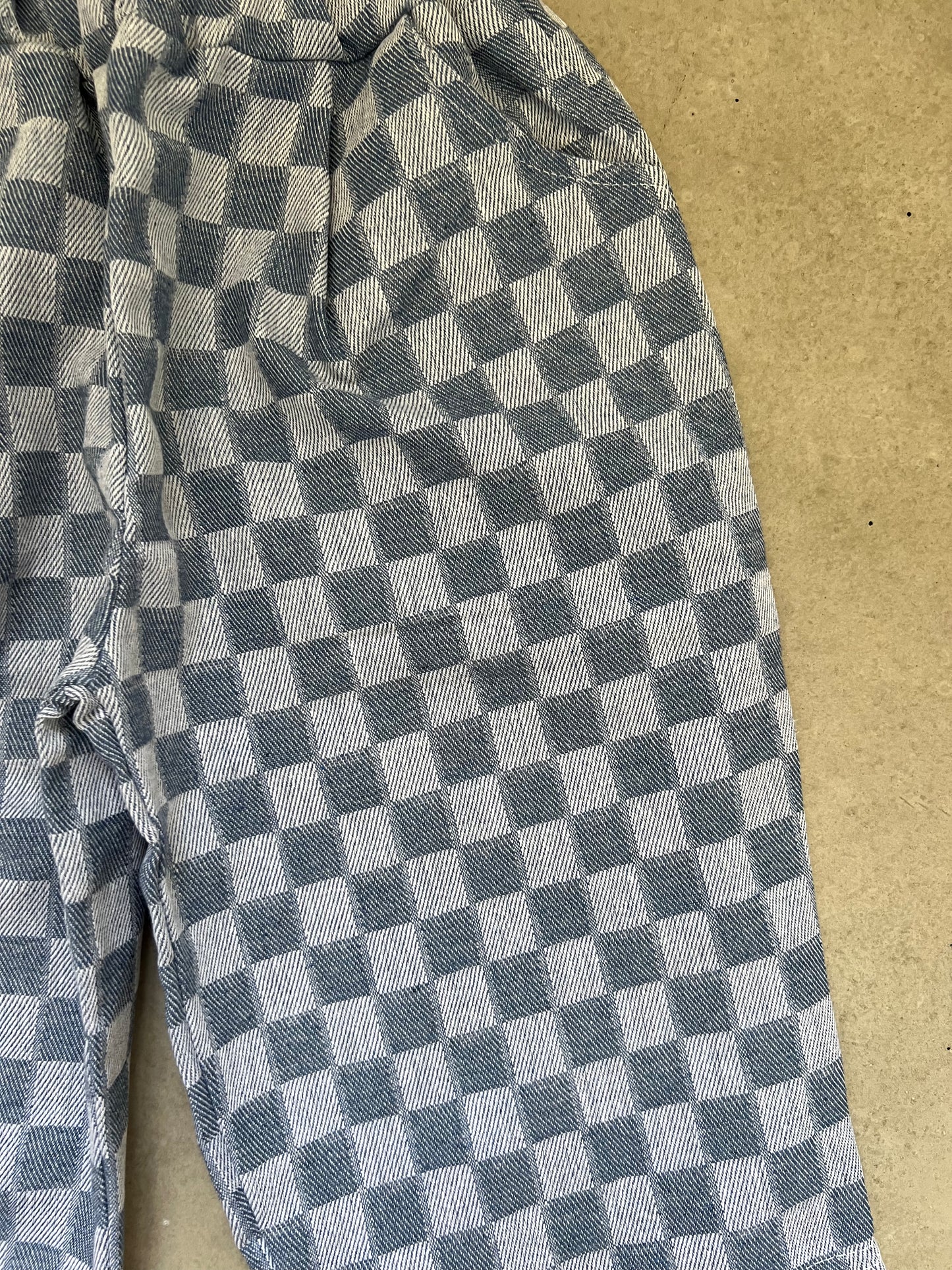 Check ankle pants