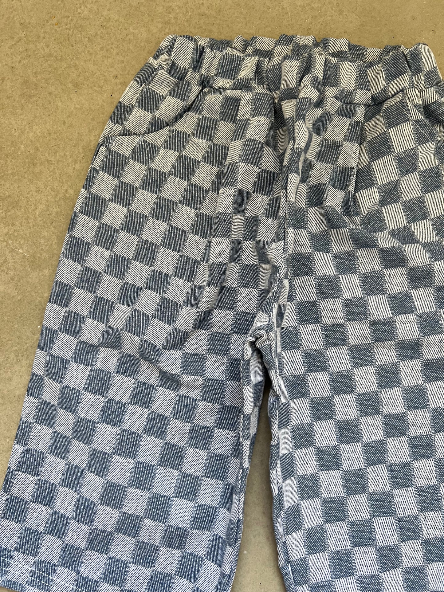 Check ankle pants