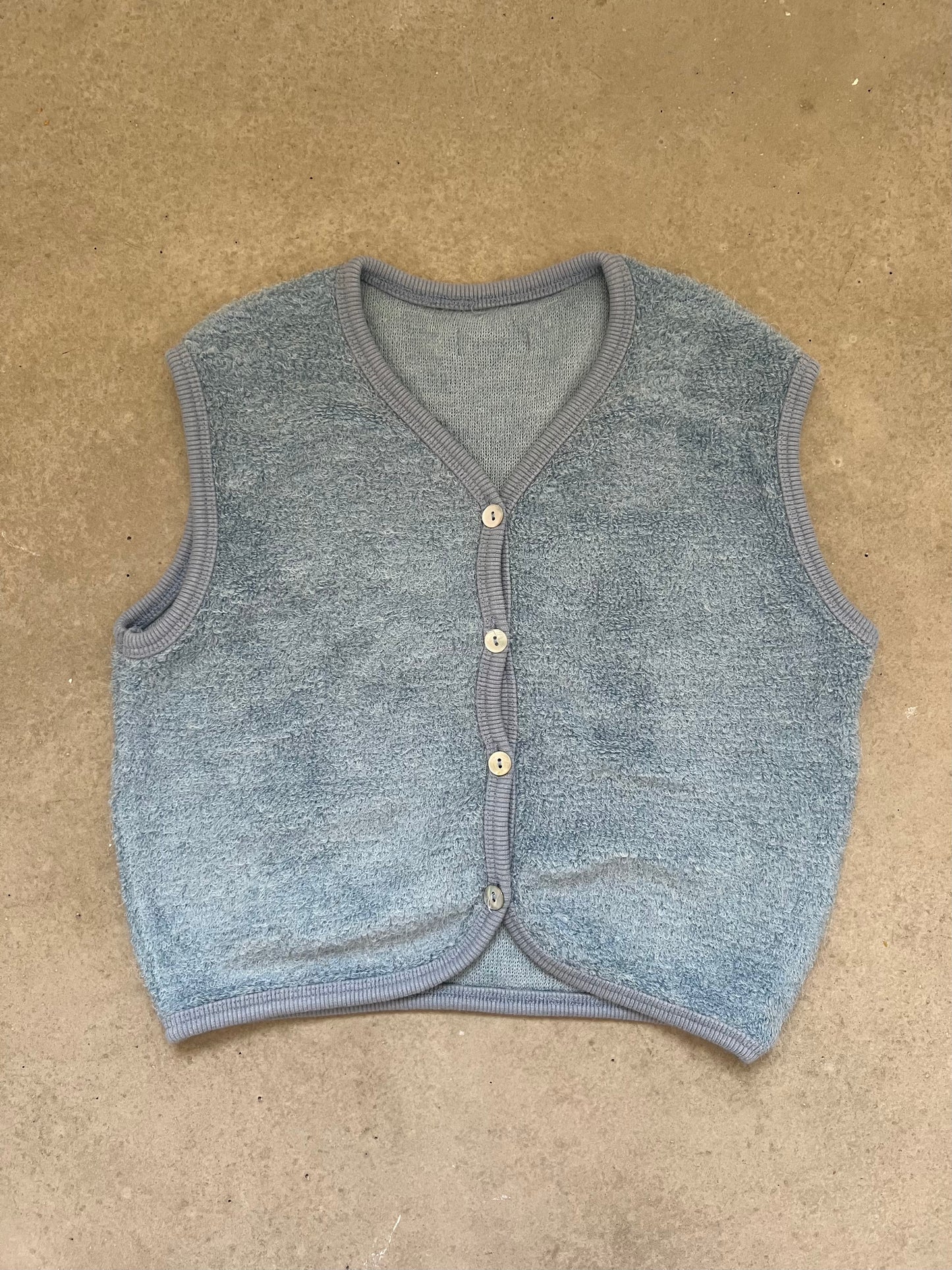 Soft Knit Vest blue
