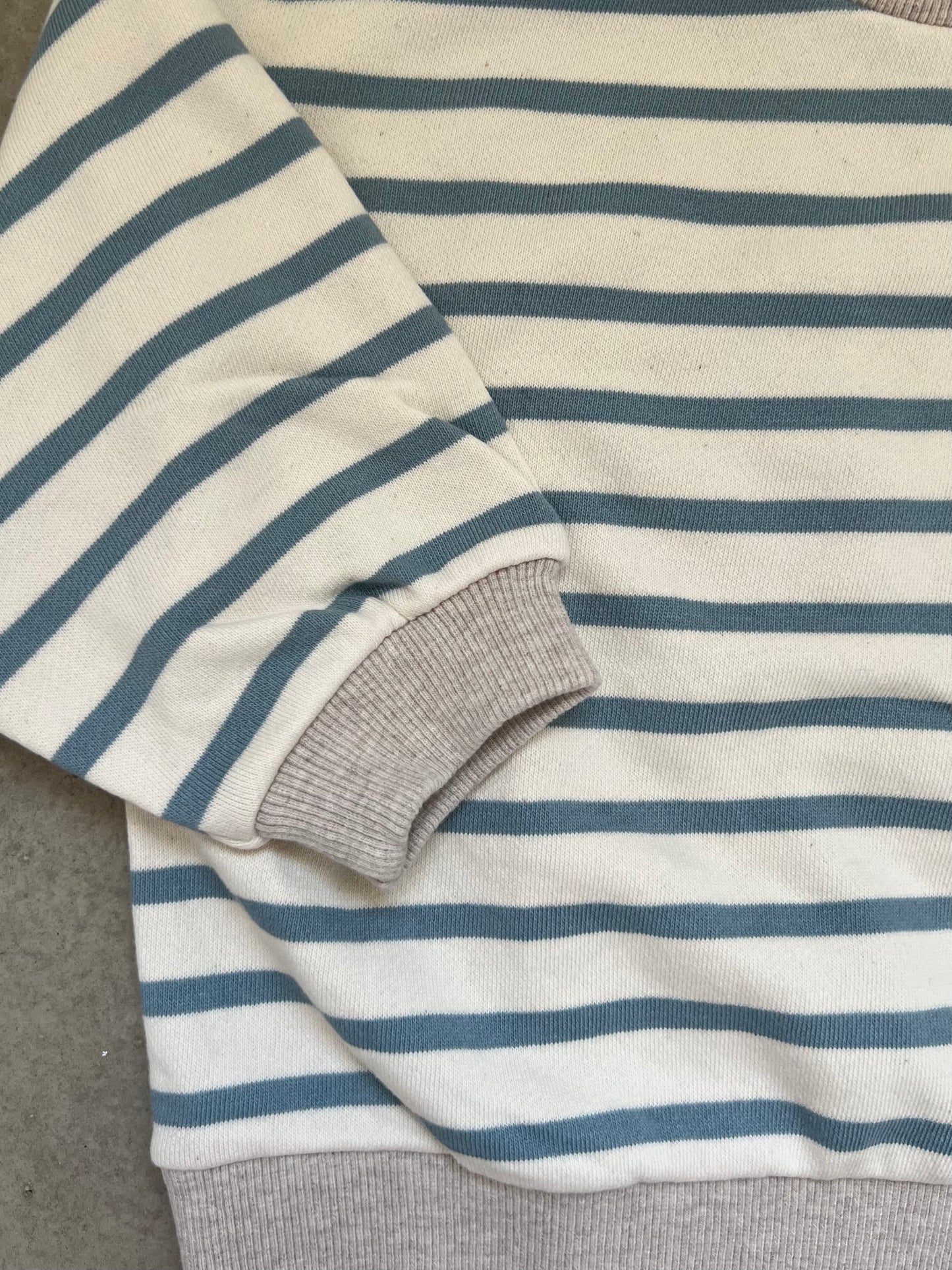 Sky stripe sweatshirt