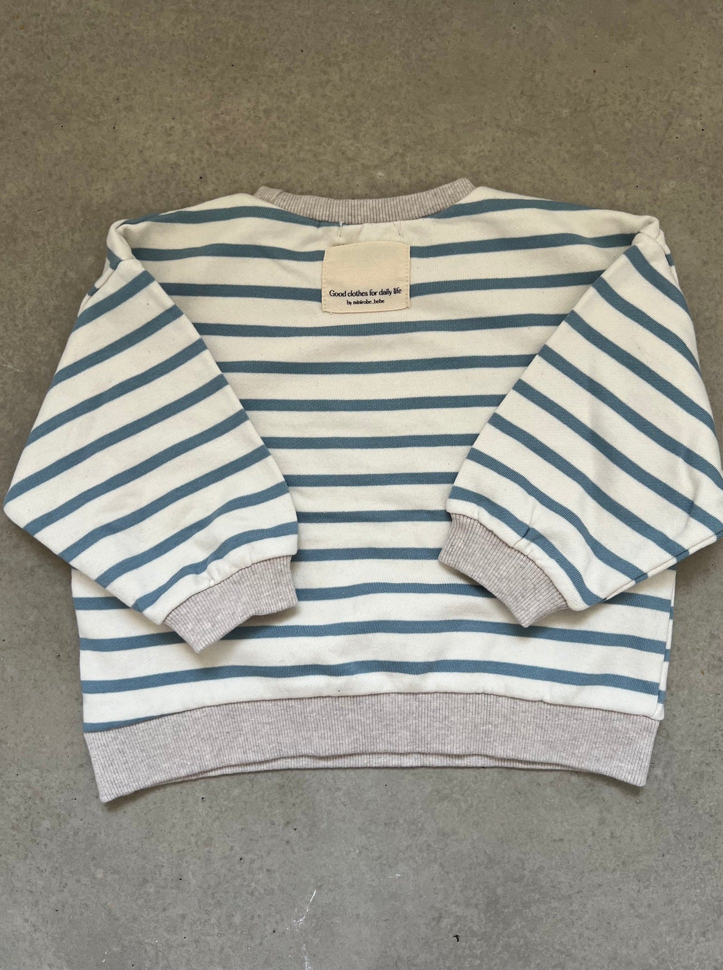 Sky stripe sweatshirt