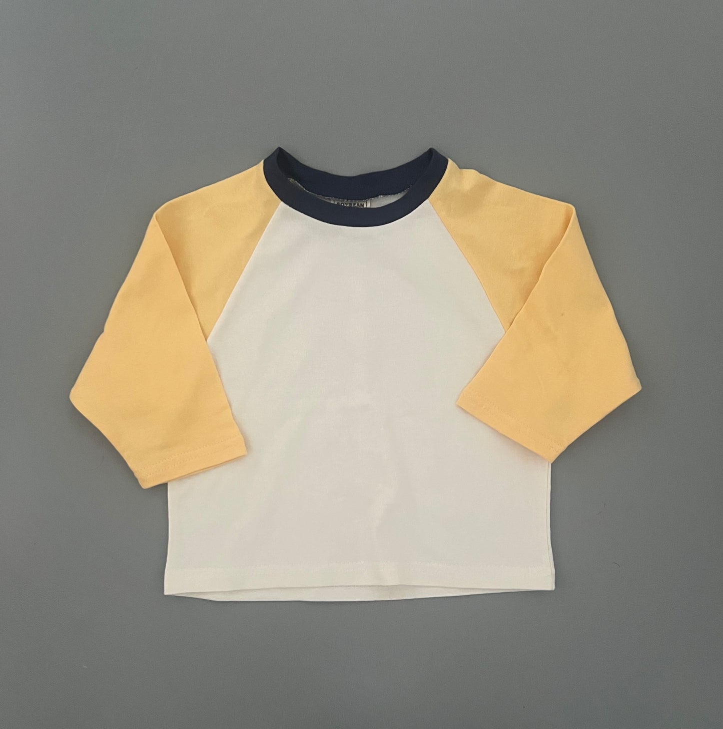 Yellow raglan tee