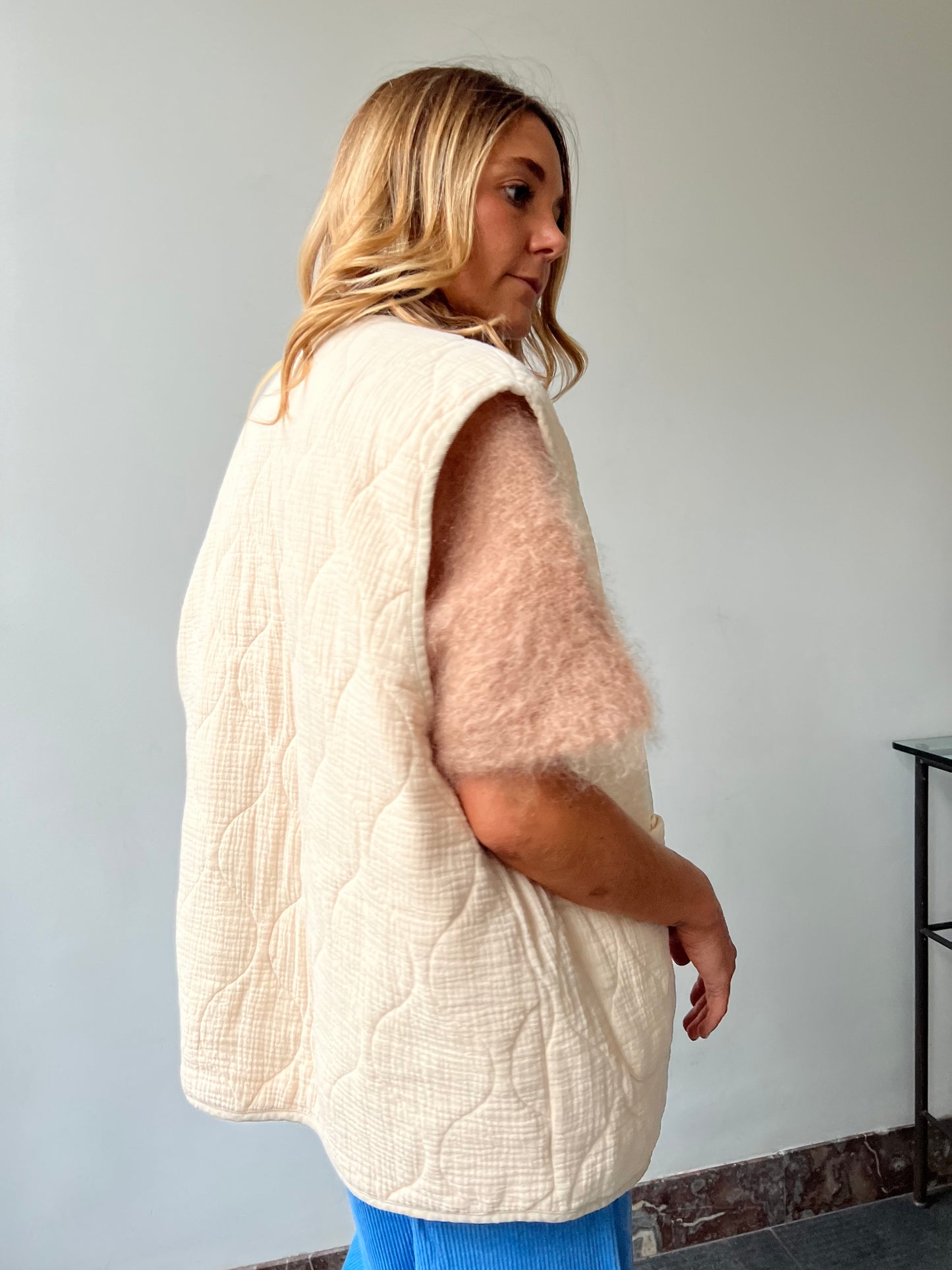Quilted Oversized Vest