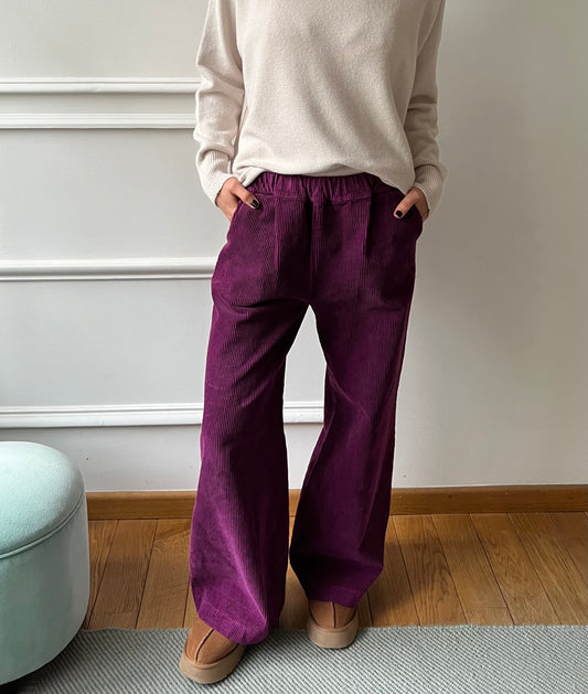 PANTALON VELVET VIOLET