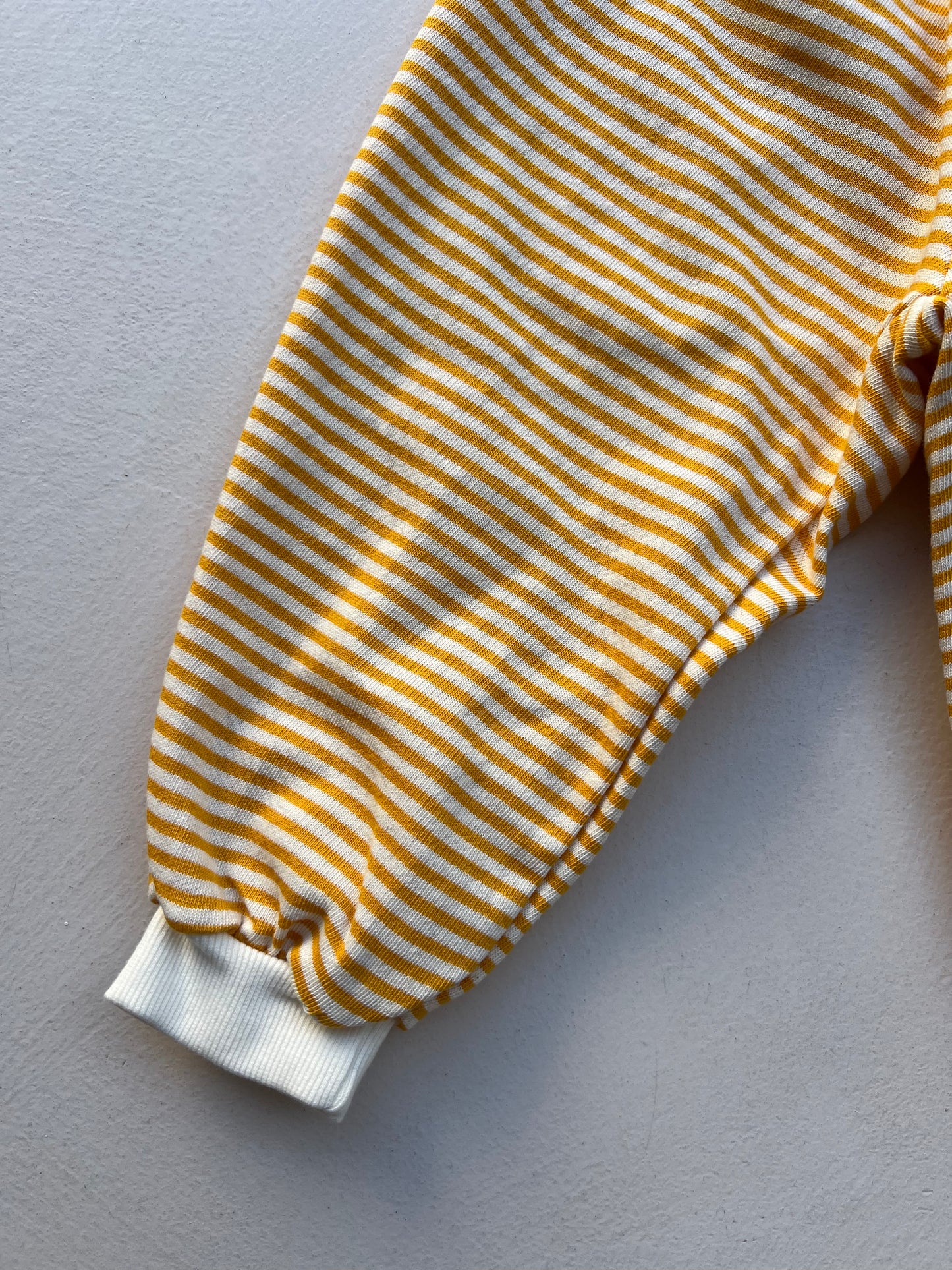 Top bottom set in yellow stripes