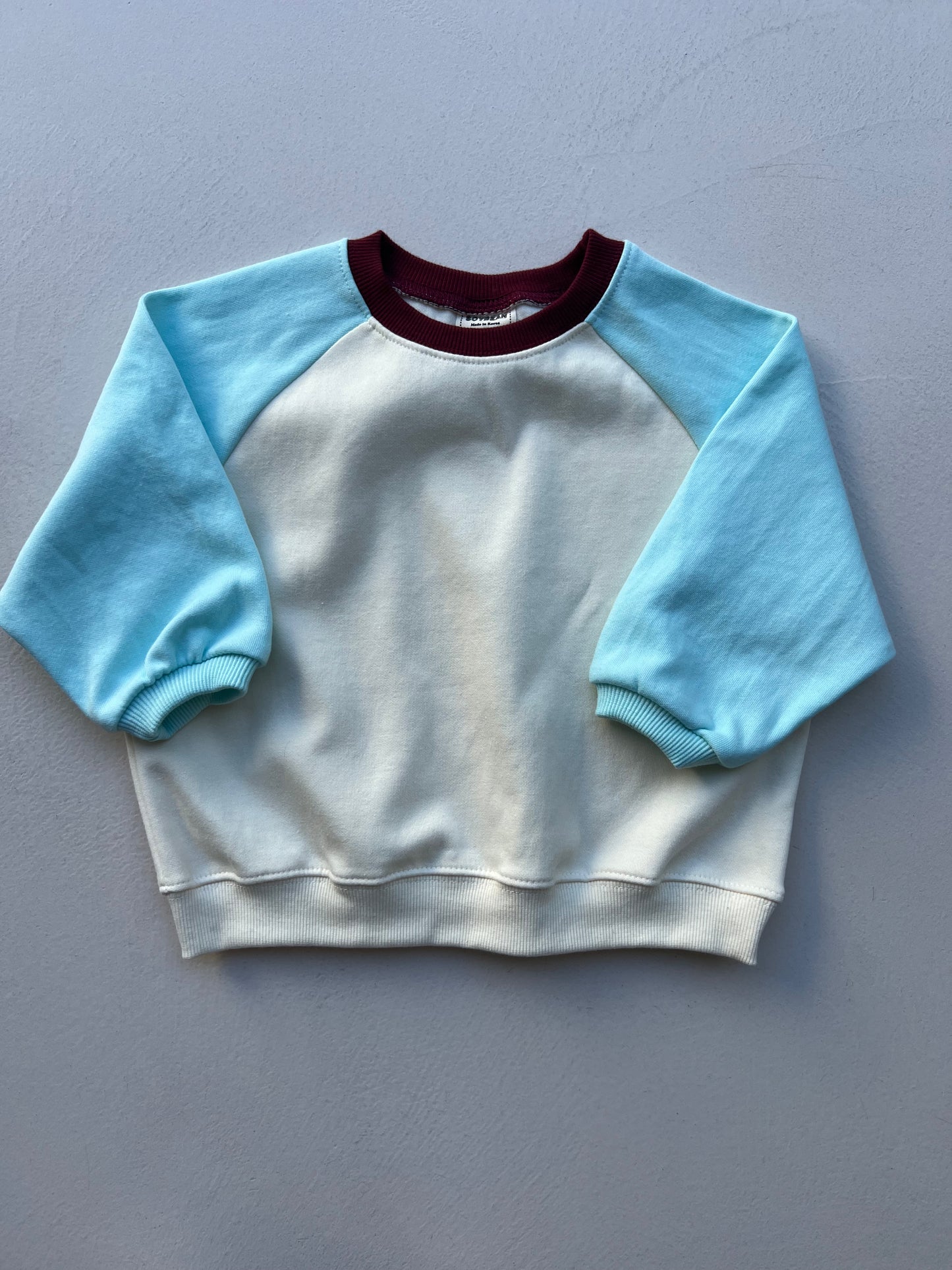BLUE RAGLAN SWEATSHIRT