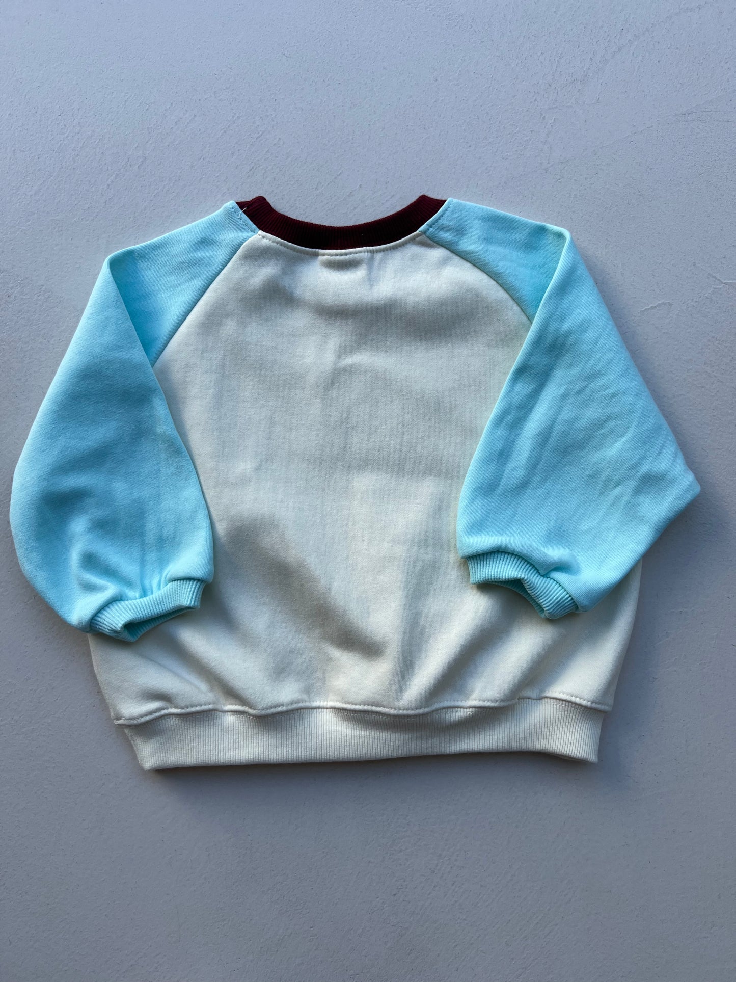 BLUE RAGLAN SWEATSHIRT