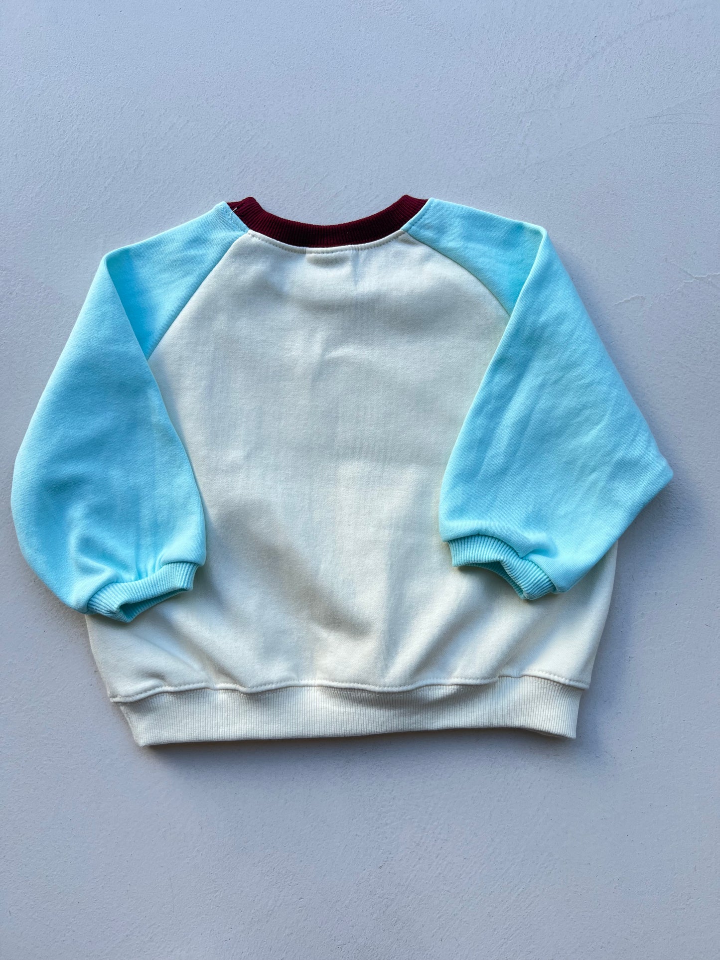 BLUE RAGLAN SWEATSHIRT