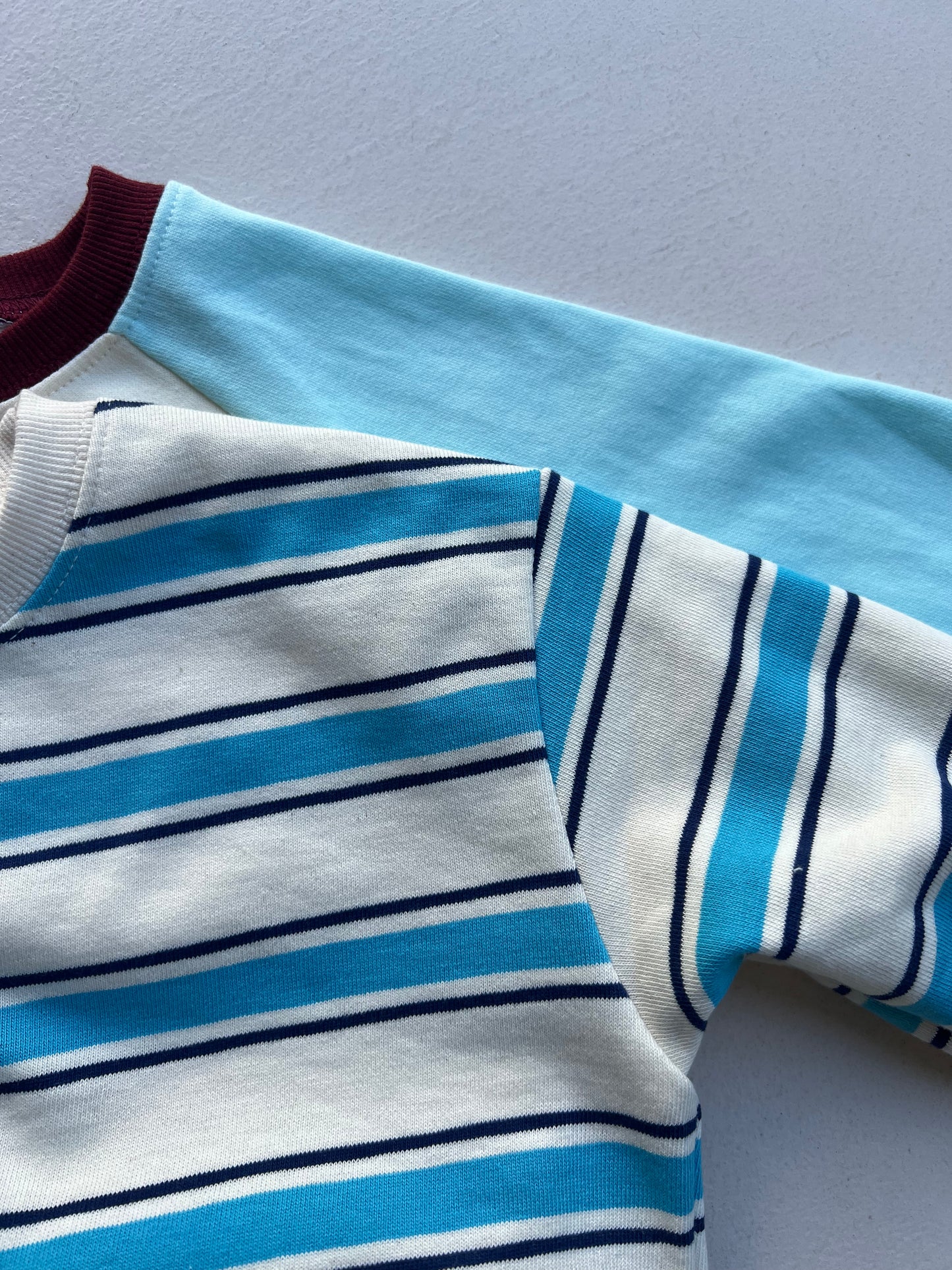 BLUE RAGLAN SWEATSHIRT