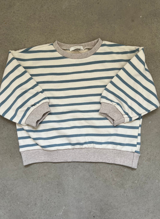 Sky stripe sweatshirt