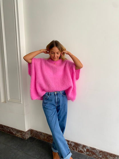 Pull mohair pink