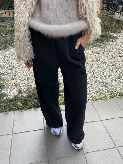 Pantalon matelassé noir